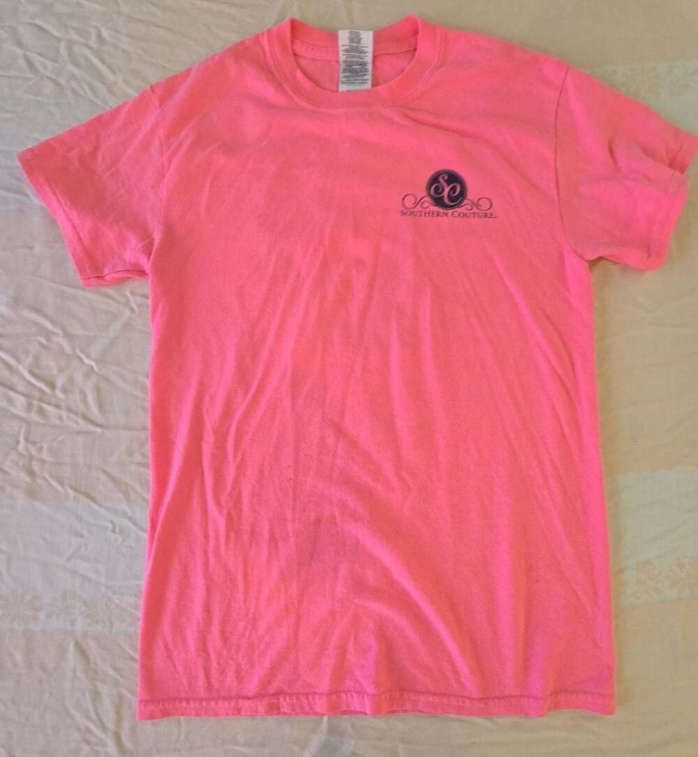 Southern Couture Blessed With Grandkids Graphic T-Shirt Neon Pink